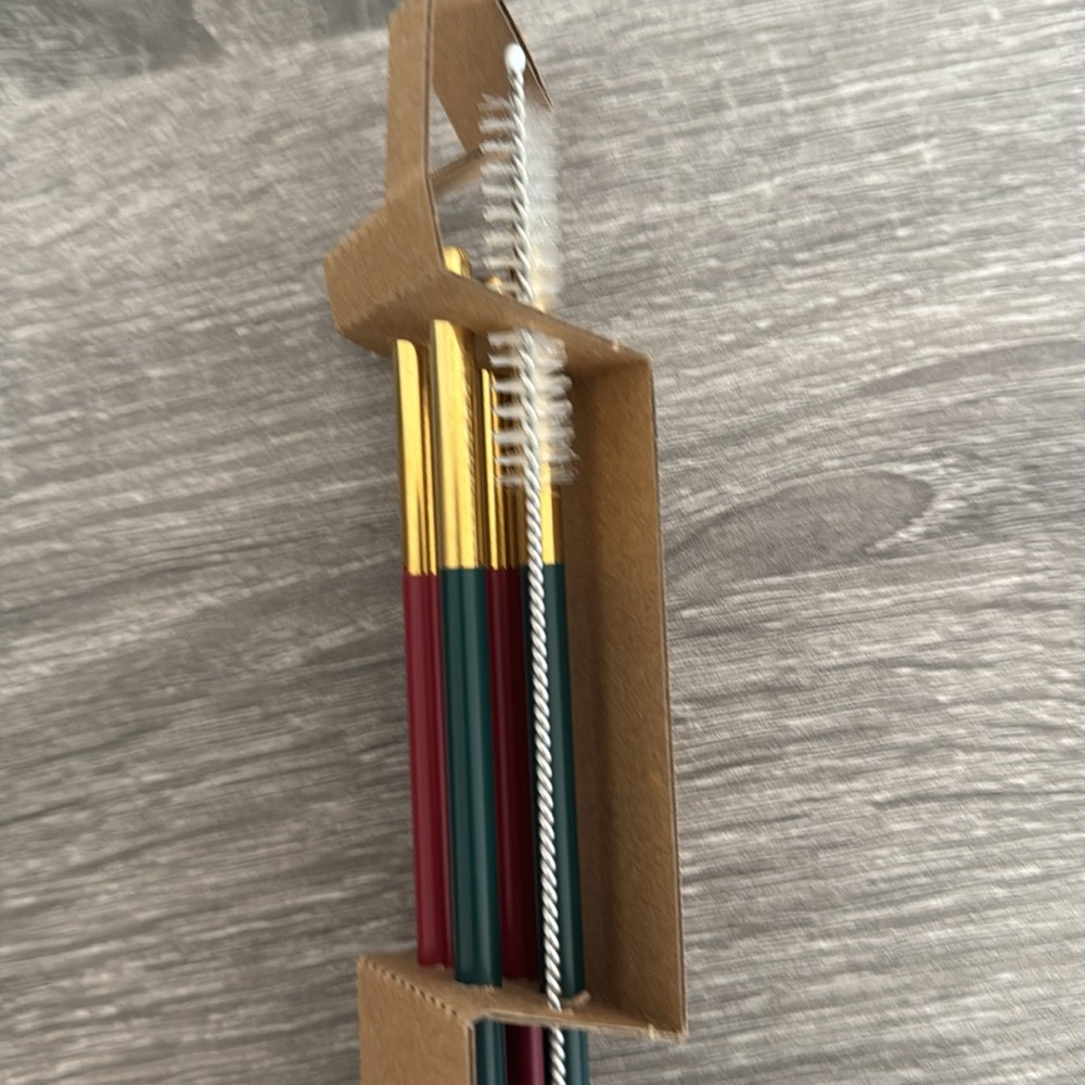 Cocktail straws with cleaning brush - Picture 2 of 3